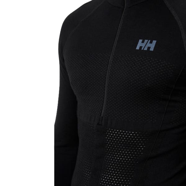 T-shirt thermique HELLY HANSEN H1 PRO LIFA SEAMLESS 1/2 ZIP BLACK