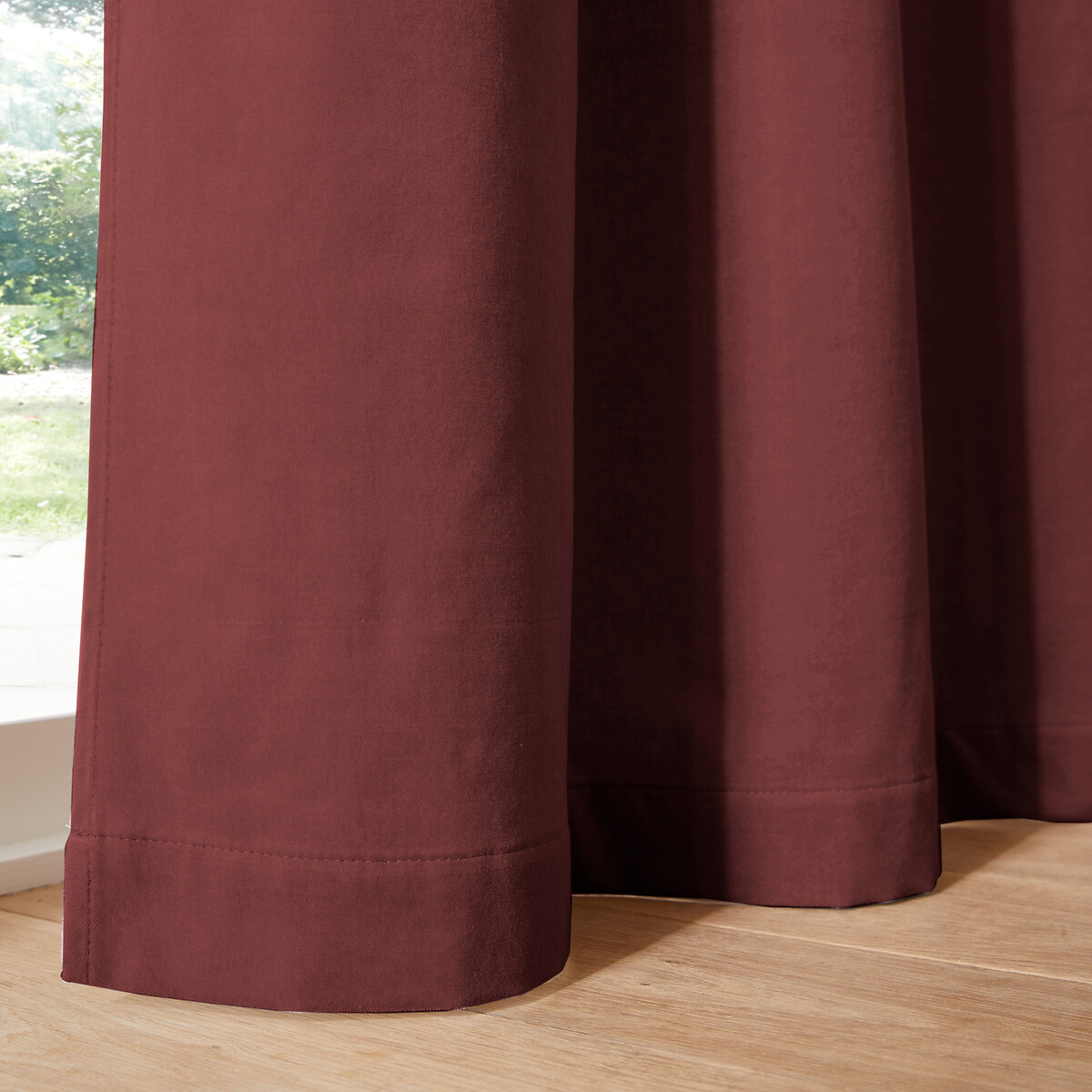 LA REDOUTE INTERIEURS<br>Cortina de veludo com ilhós Veludo