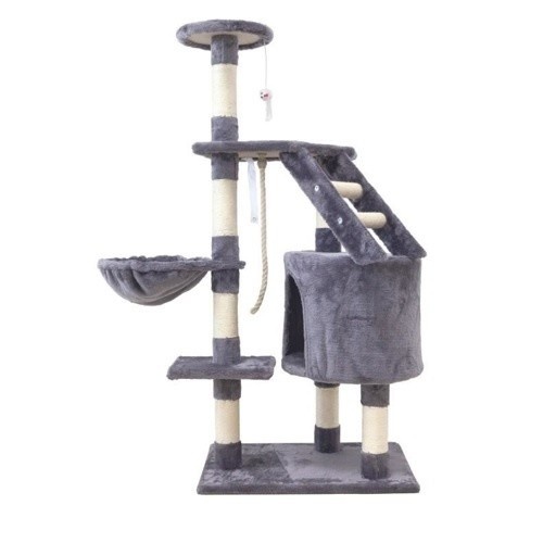 Árvore para gatos Marie da Cstore com poste de sisal cinza