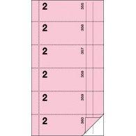 Bloc de bons 'Serveur no 2', rosé