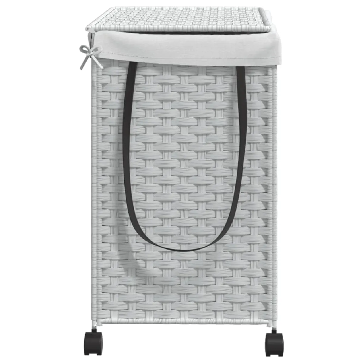 VidaXL Panier à Linge - Blanc