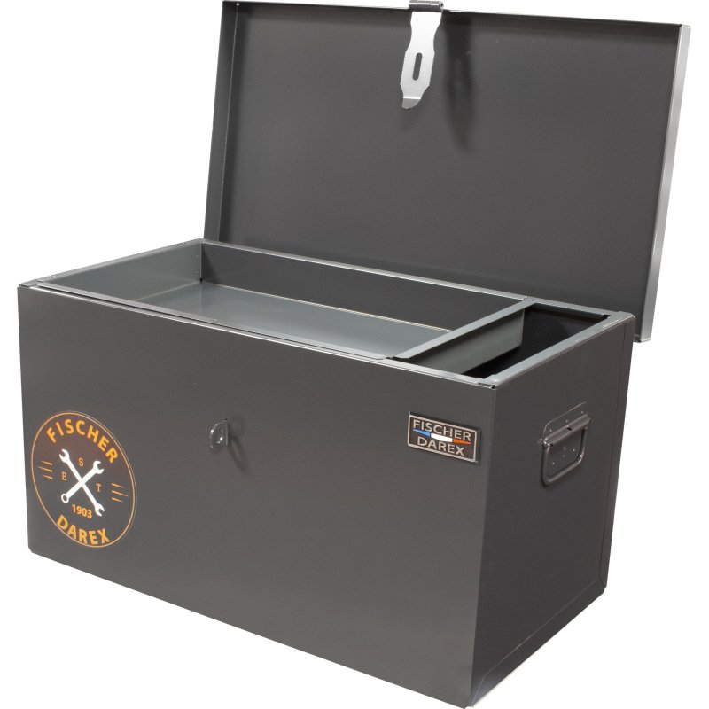 Coffre de chantier acier Fischer Darex 67 x 35 x 35 cm