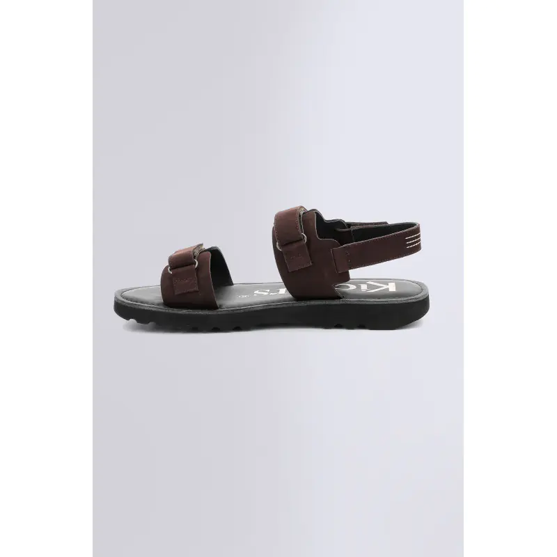 Kick neos Marron SANDALES Cuir Homme