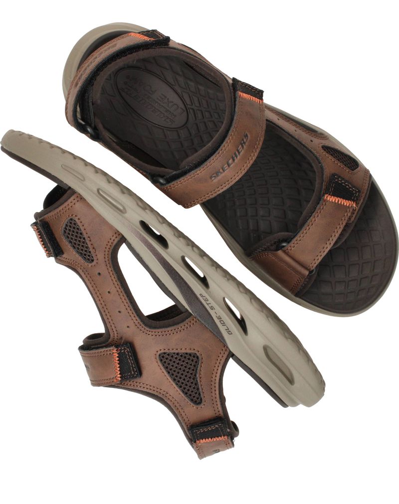 Skechers Orvan SD Gamble Sandalen Bruin Heren
