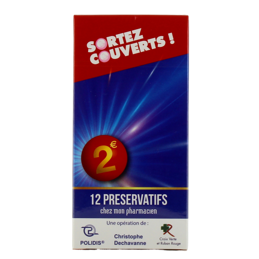 Sortez Couverts préservatifs masculins lubrifiés avec réservoir