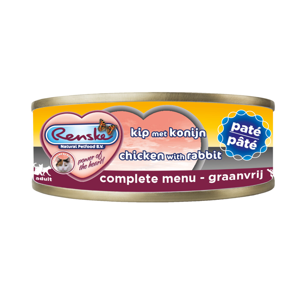Renske Kattenvoer Paté Kip - Konijn70 gr