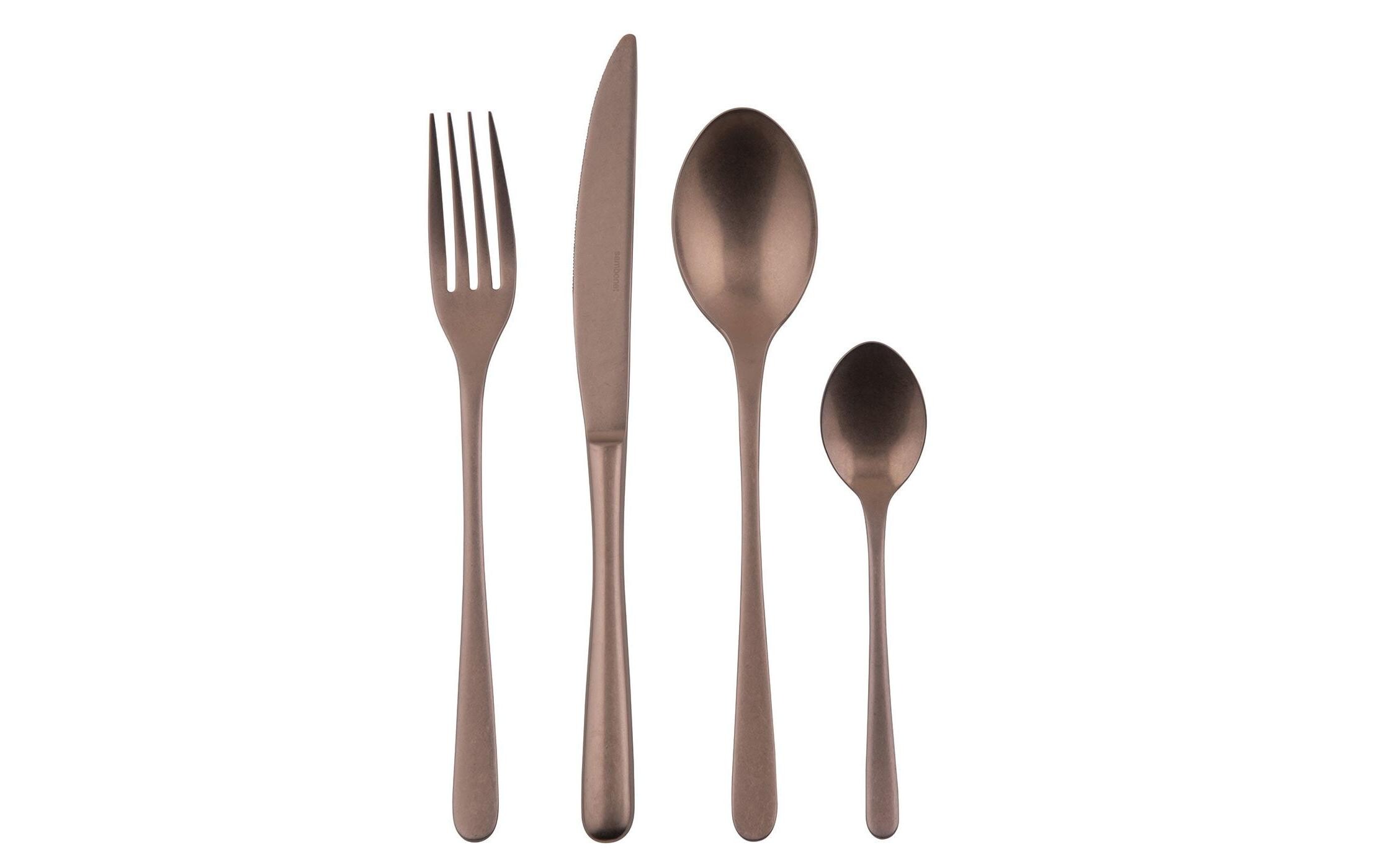 Besteck-Set Taste 24-teilig, Kupfer<br>24-teiliges Tafelbesteck Set