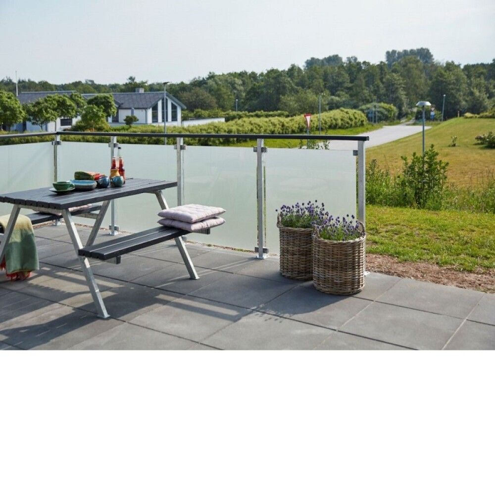 LEDESTANG PLUS TIL REKKVERK SVART 45°VENSTRE 6X3,6X197 CM
