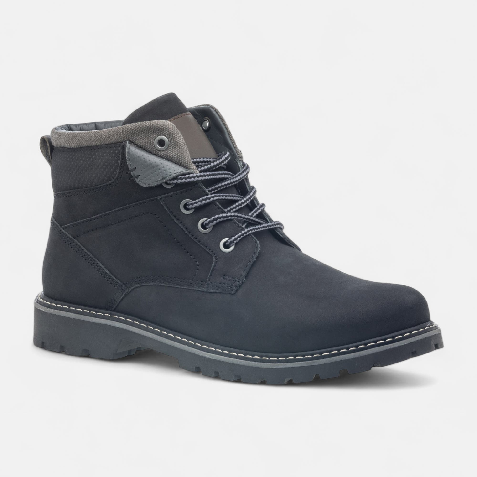 Boots Homme en cuir noir