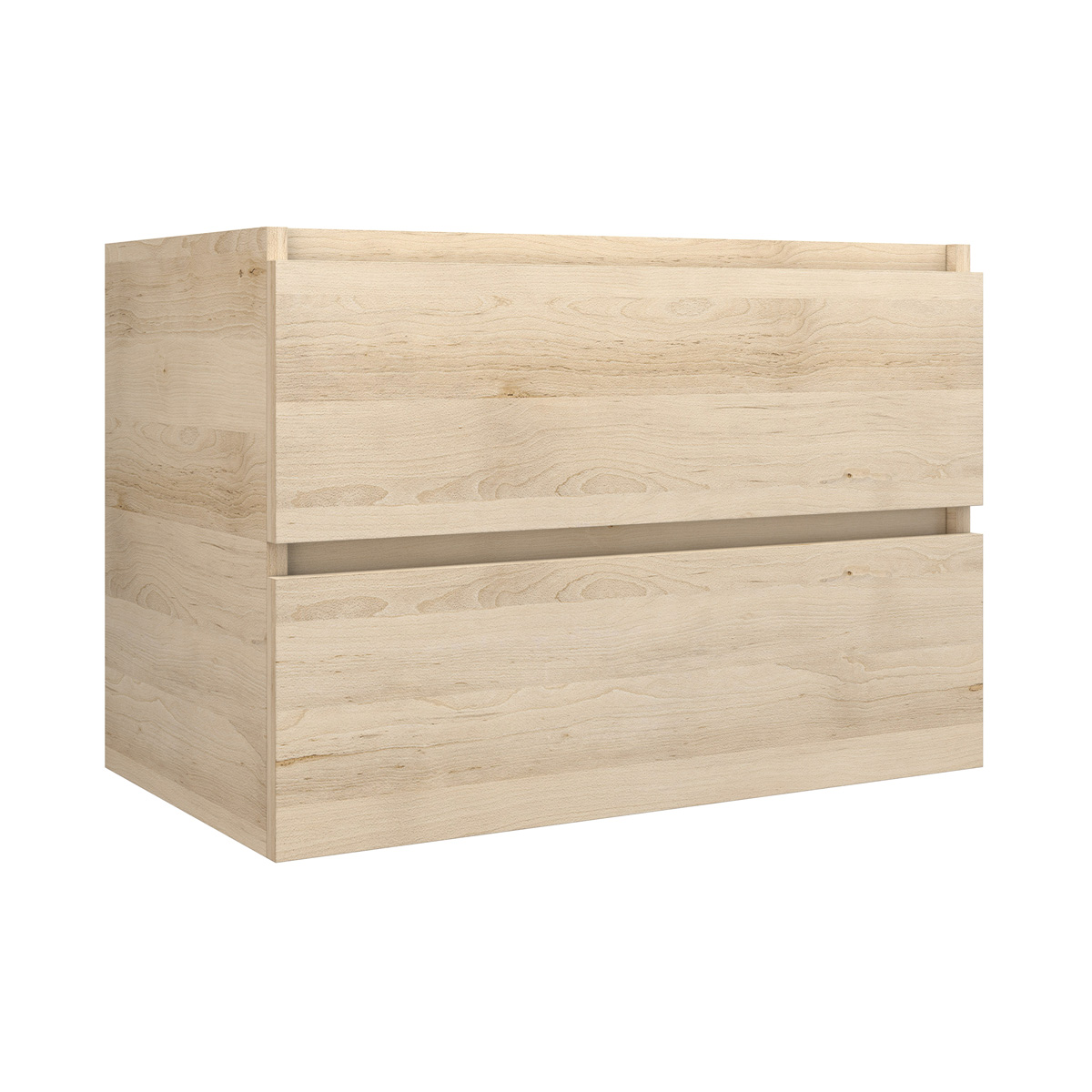 Fontana White Travertin badkamermeubel beach eiken 80cm met kraangat