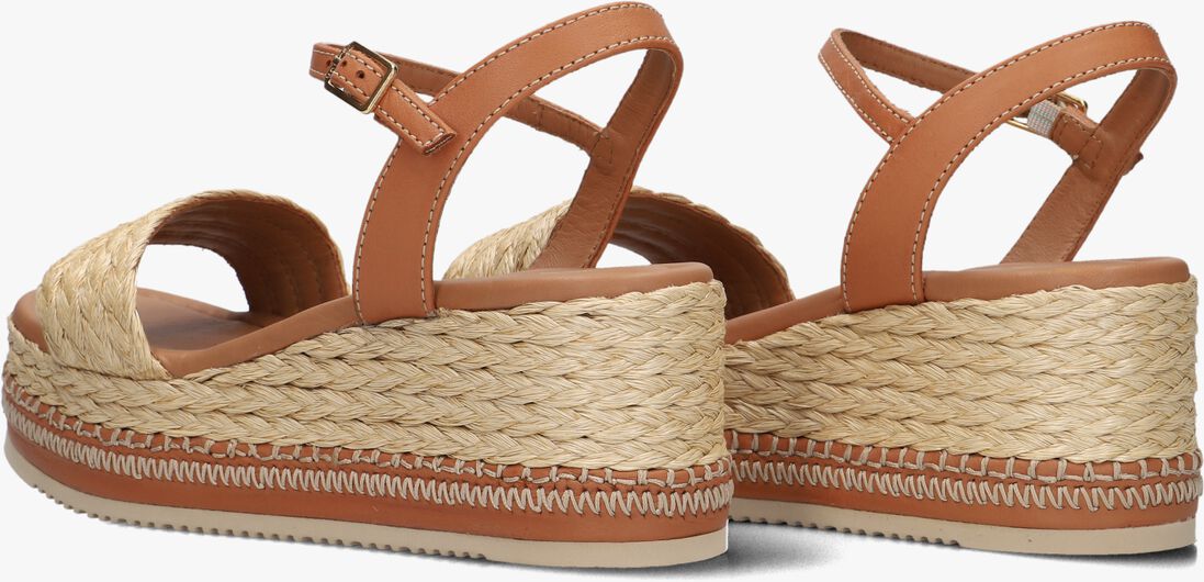 bruine unisa sandalen met hak kebec