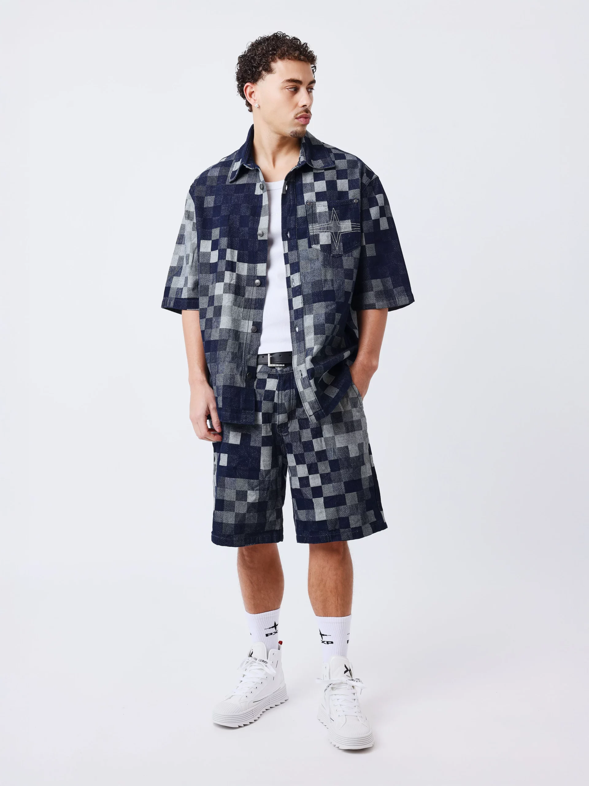 Project X Paris Pixel Zomerset Heren Donkerblauw