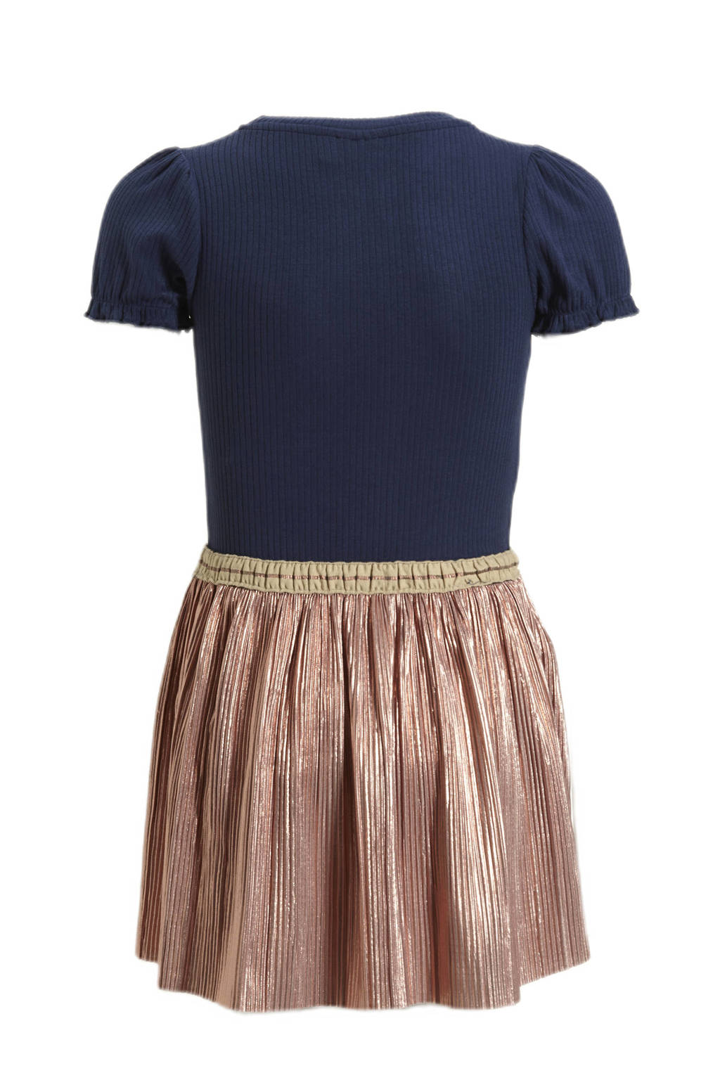Like Flo jurk donkerblauw/goud