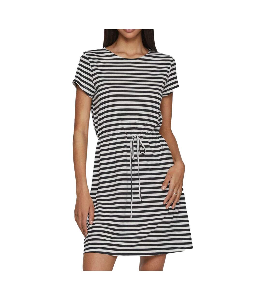 Robe Noir/Blanc à Rayures Femme Vila Mooney String