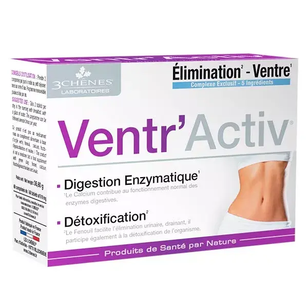 Les 3 Chênes Emagrecimento Ventr'Activ 60 comprimidos