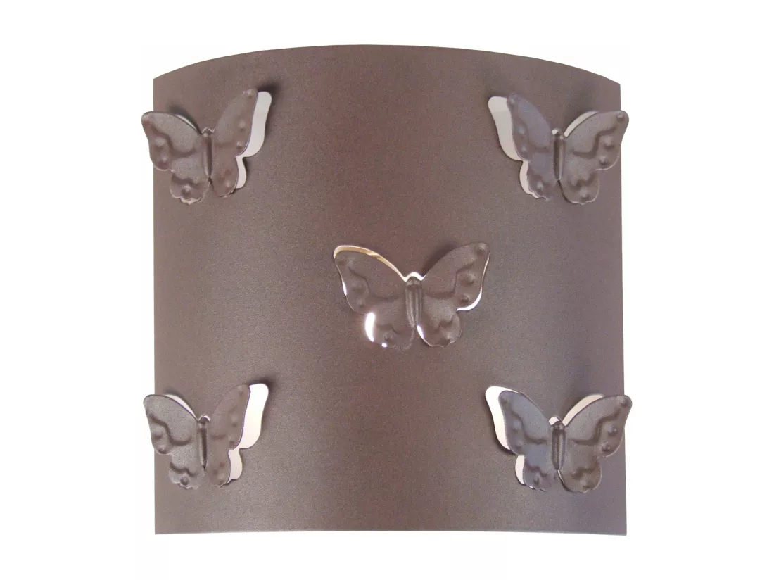 Applique enfant métal marron 8cm.