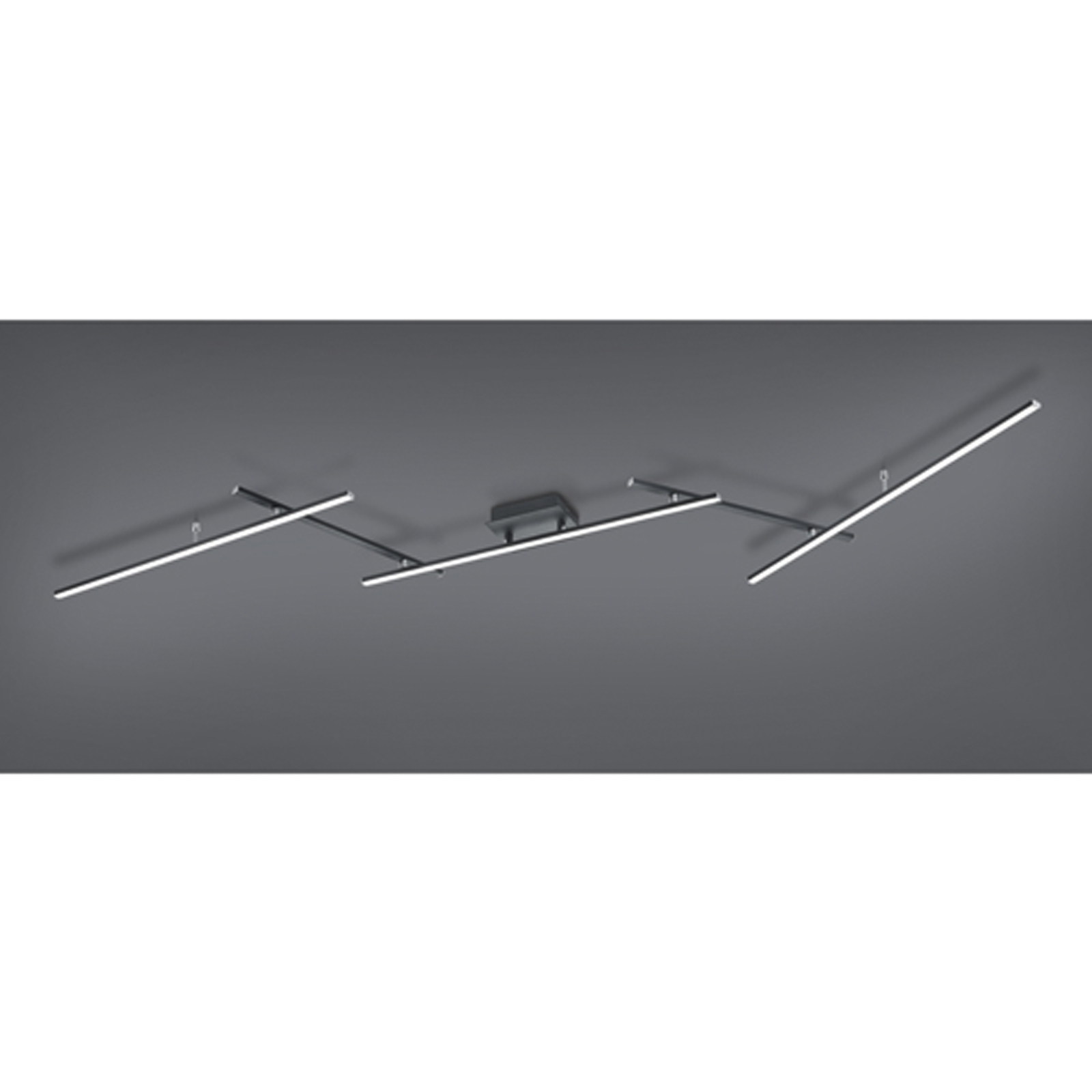 LED-RGB-Deckenleuchte - schwarz matt - dimmbar