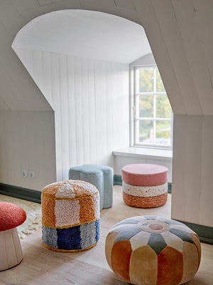 Bloomingville MINI Kio Puff, Blå