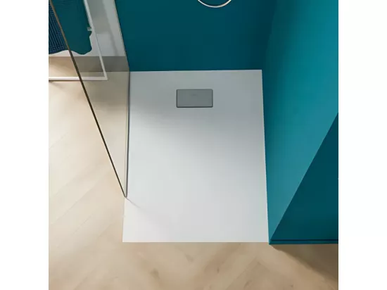 Receveur de douche zéro ressaut 120 x 80 VILLEROY ET BOCH Le Valence céramique avec cache bonde