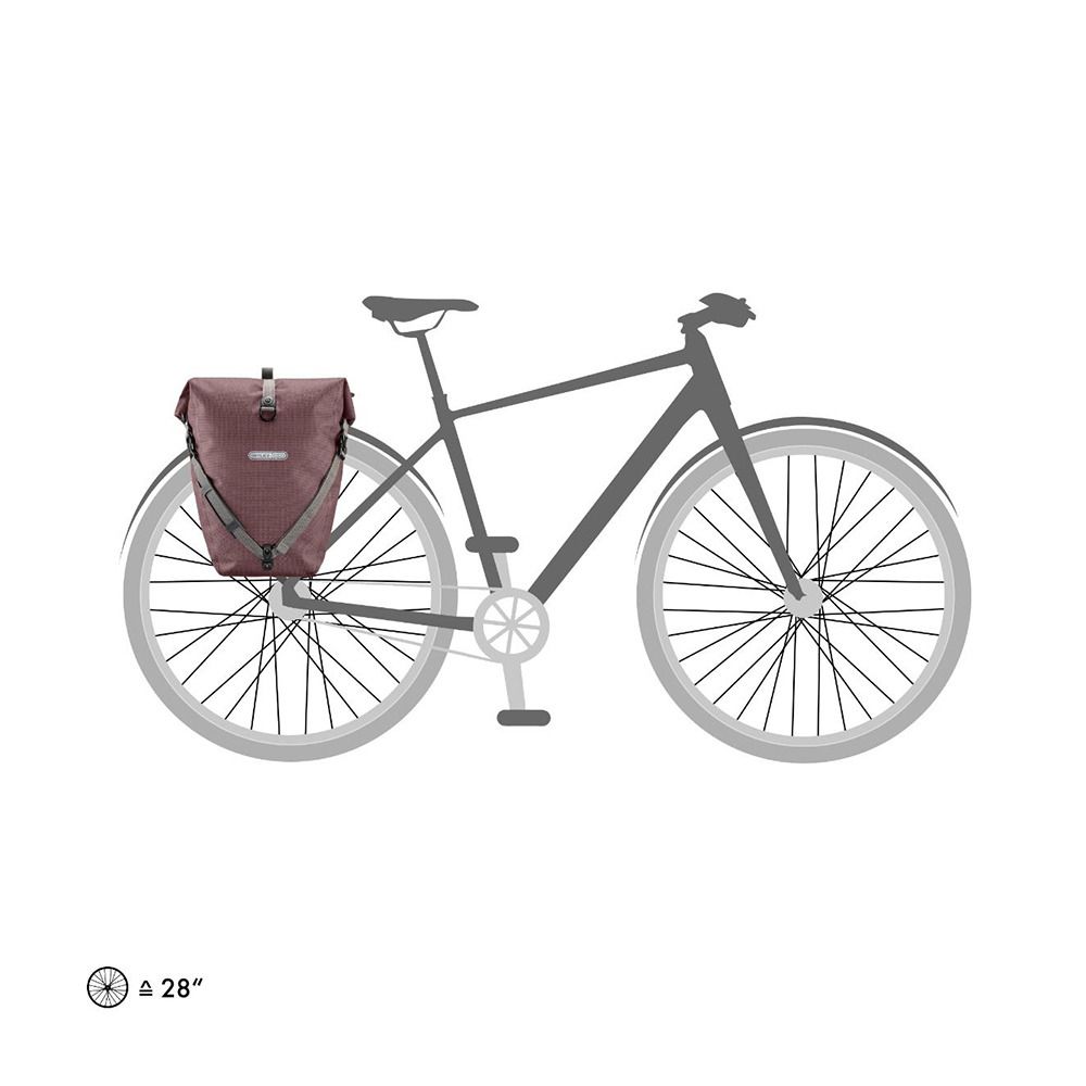 Ortlieb BACK ROLLER URBAN 20L - Sacoche cavalière ash rose