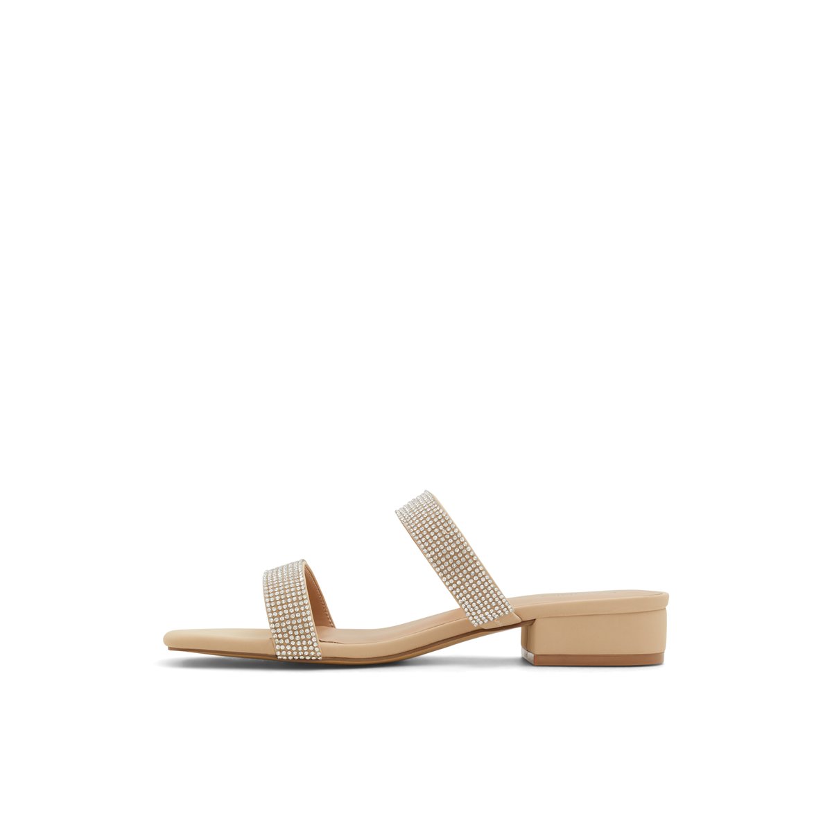 K STUDIO-Withe-Mules Sandales - Talon Bloc - Autre Beige