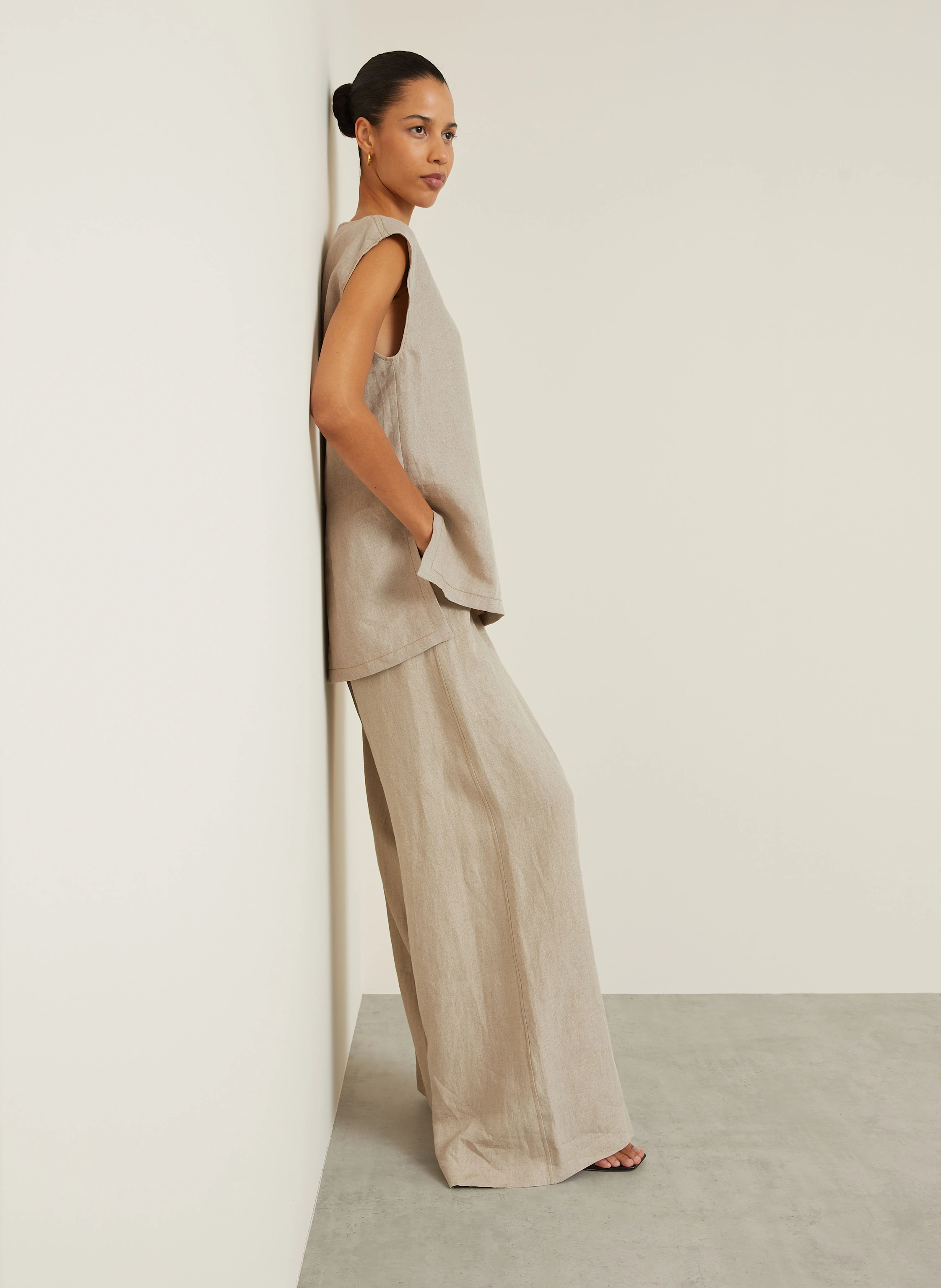 Max Mara Blusentop COLIMBO aus Leinen