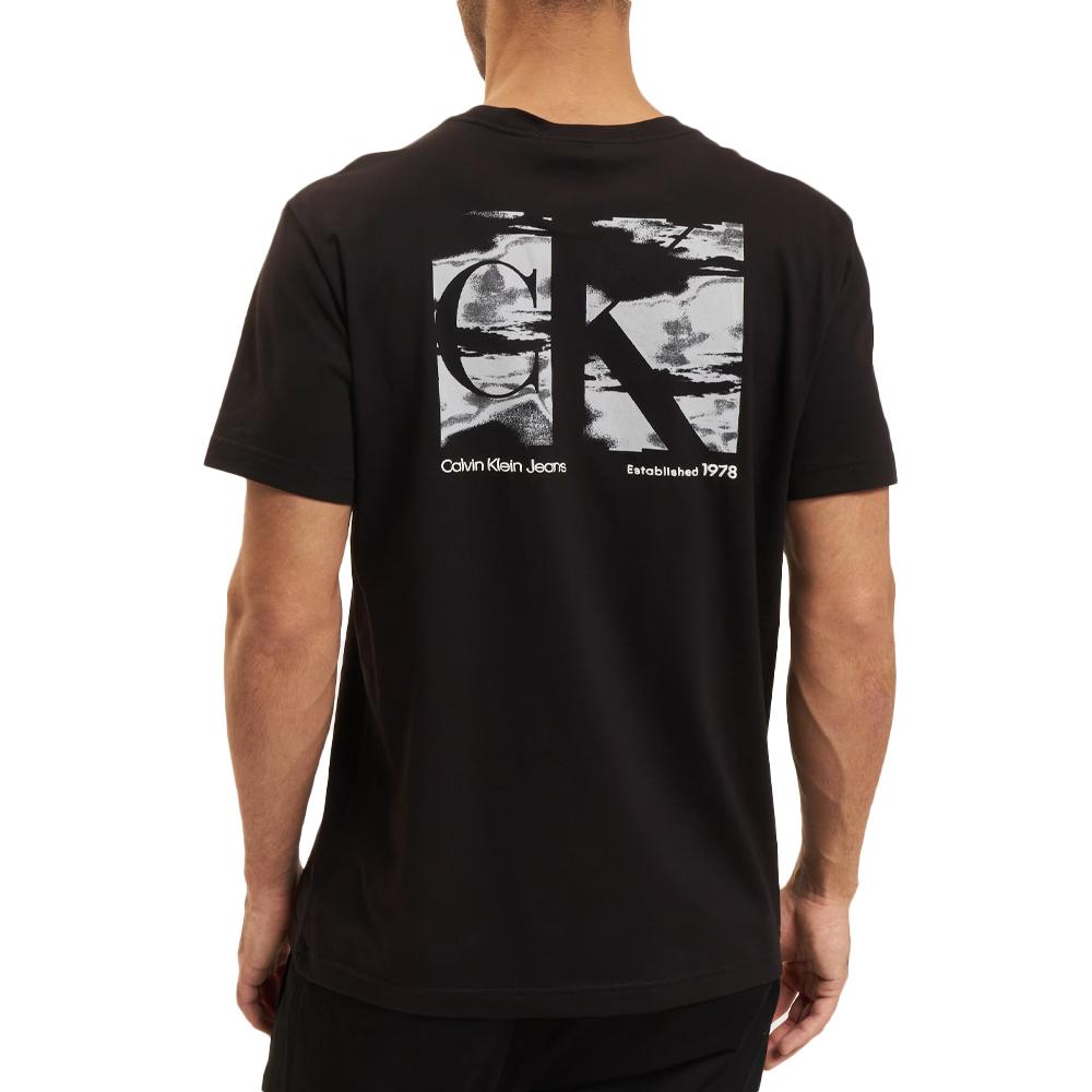 Calvin Klein Jeans T-shirt Noir Homme Calvin Klein Jeans Big Box