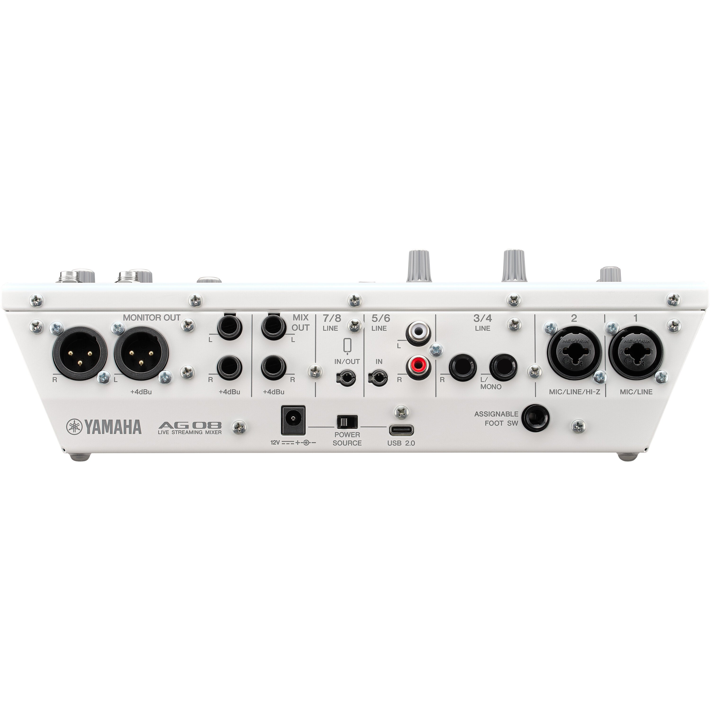 Yamaha AG08 White streaming station
