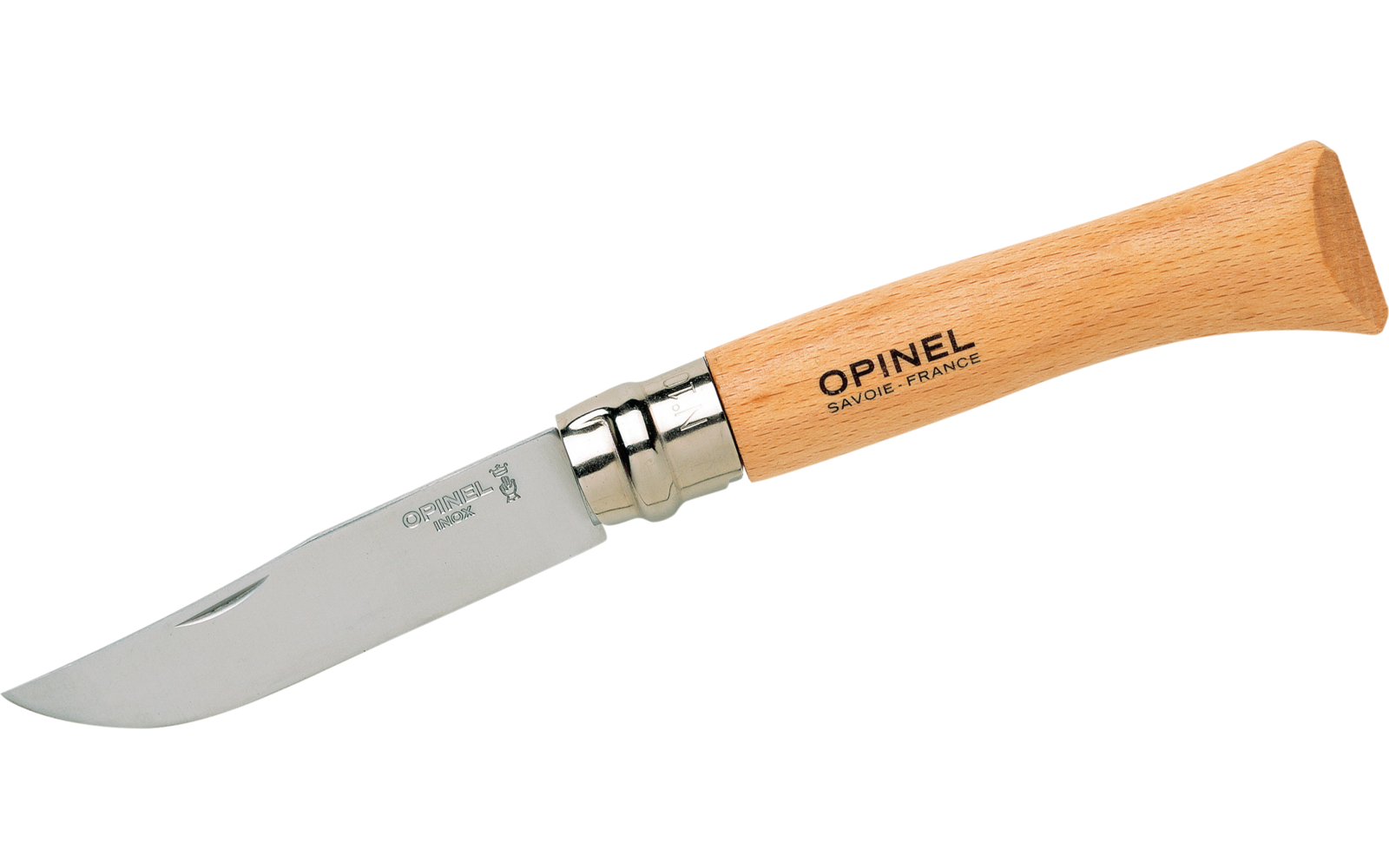 Opinel N°10 Taschenmesser Klingenlänge 10 cm rostfreier Stahl