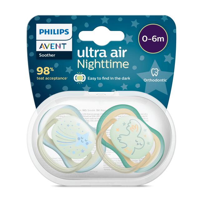 Philips Avent Soother Air Nighttime 0-6M B DC18