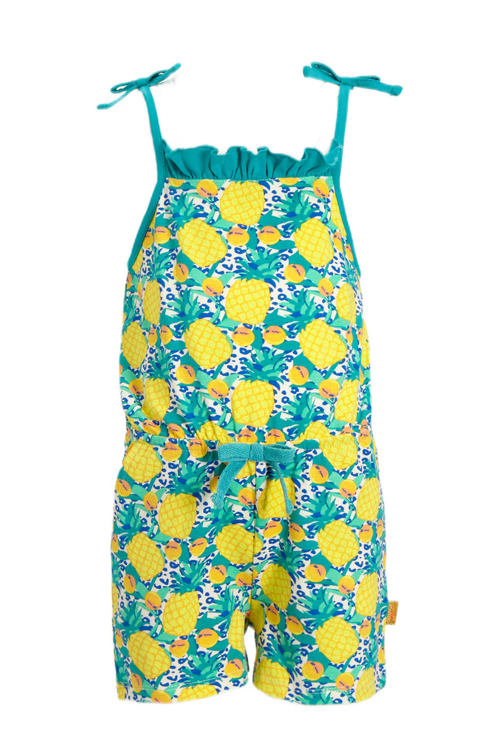 Orange Stars playsuit Marijke met all over print multi
