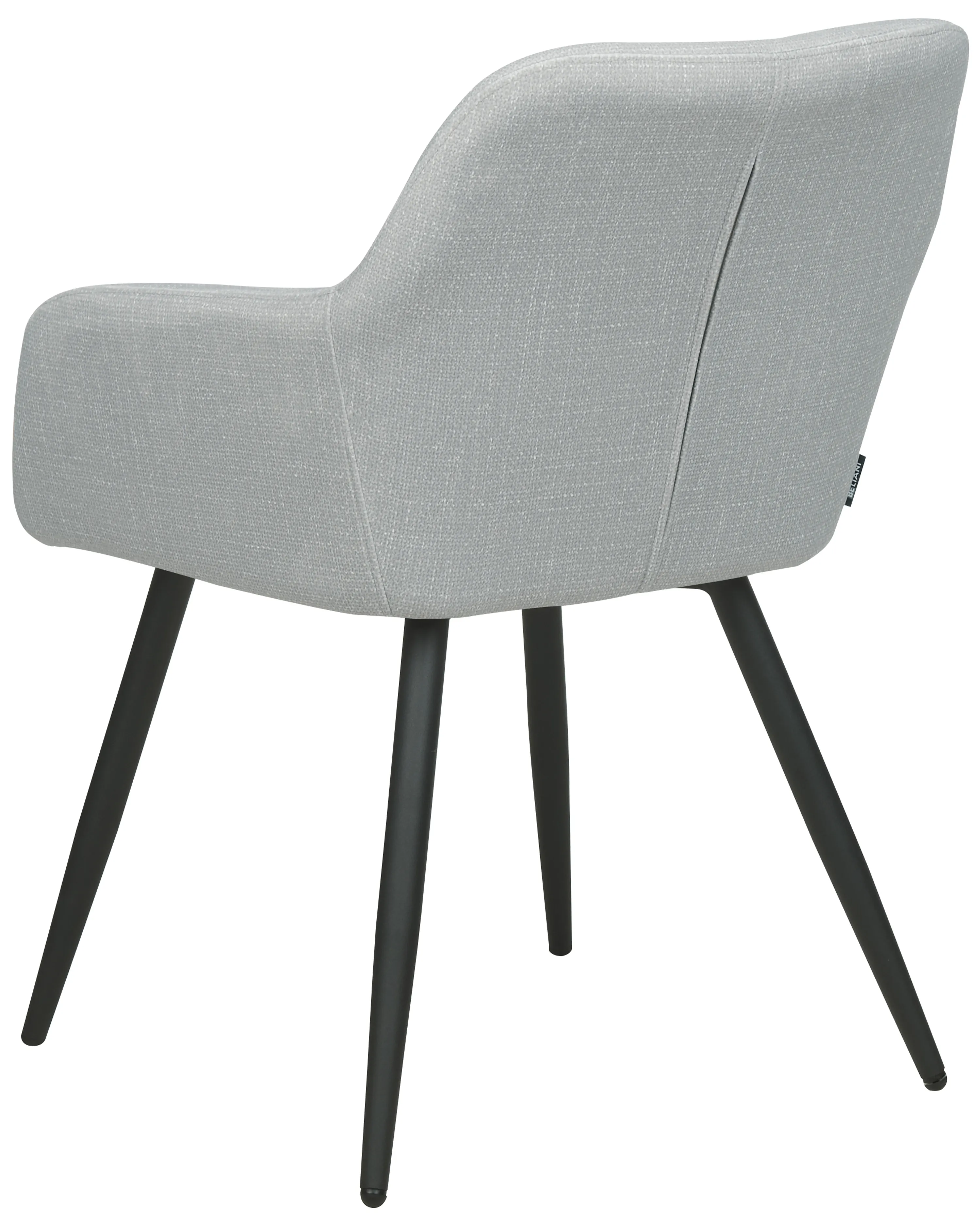Set van 2 eetkamerstoelen CASMALIA Fluweel Lichtgrijs