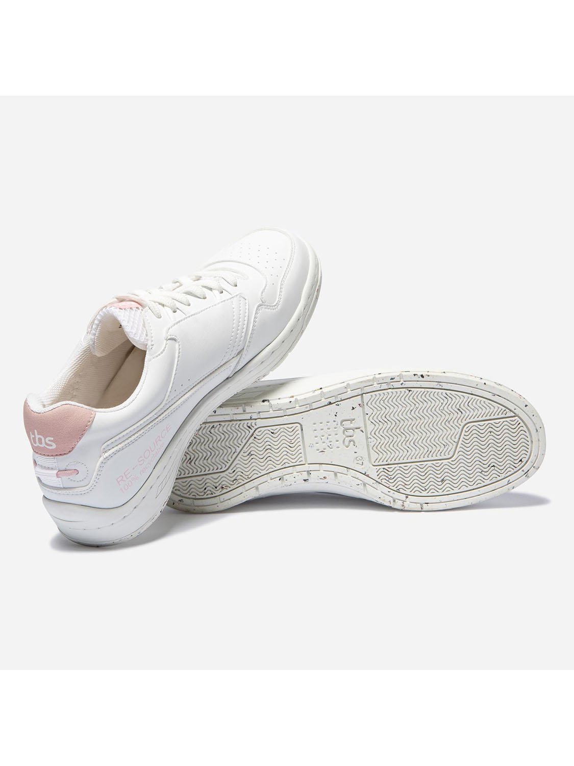 Baskets Femme Blanc et rose Recyclables