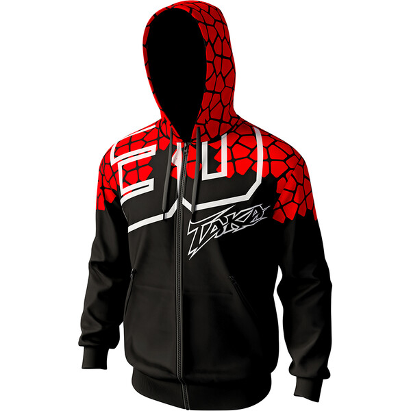 Ixon - Sweat zippé à capuche Takaaki Nakagami 23 Noir / Rouge