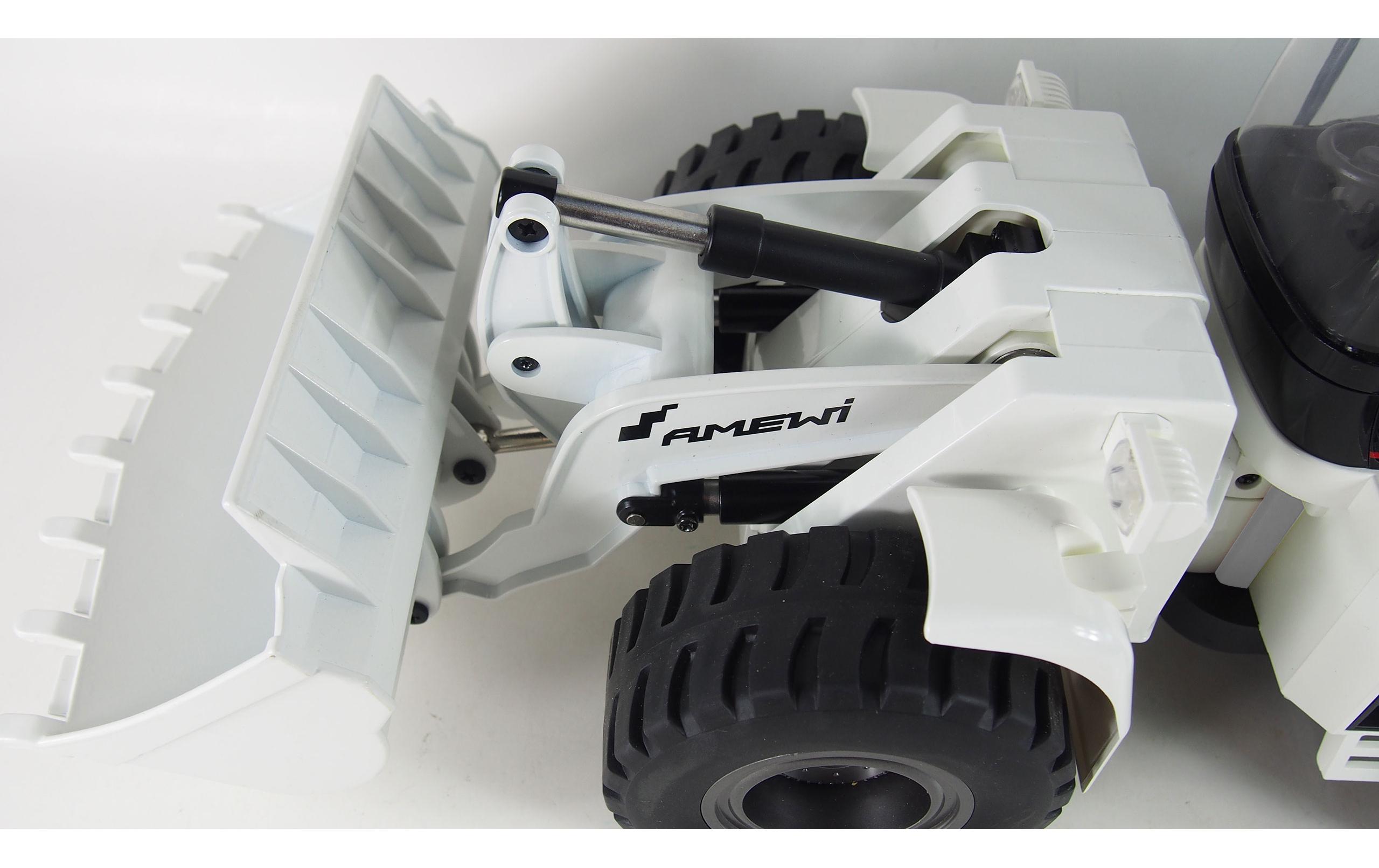 Radlader G485E Weiss, V5 1:14, RTR<br>Voll funktionsfähiger RC Bagger mit vielen Metallteilen
