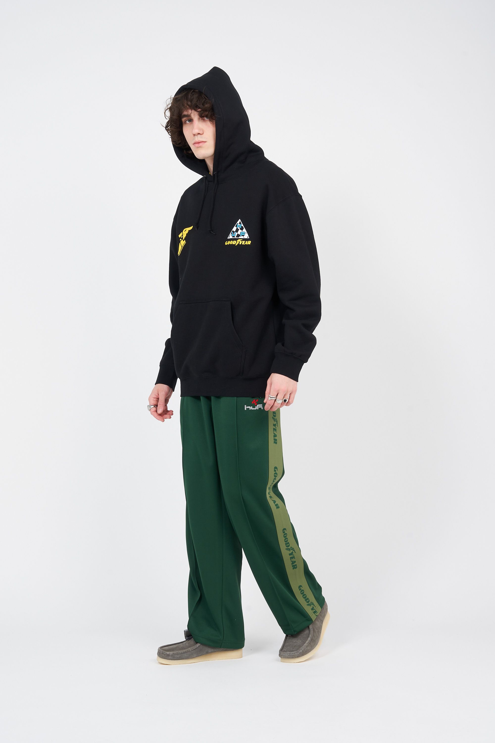 HUF hoodie GRAND PRIX Noir