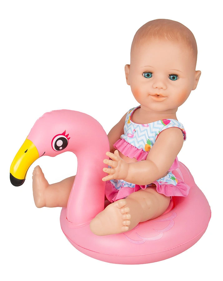 Puppenkleidung FLAMINGO-SCHWIMMSET “ELLA“ (35-45cm) in bunt