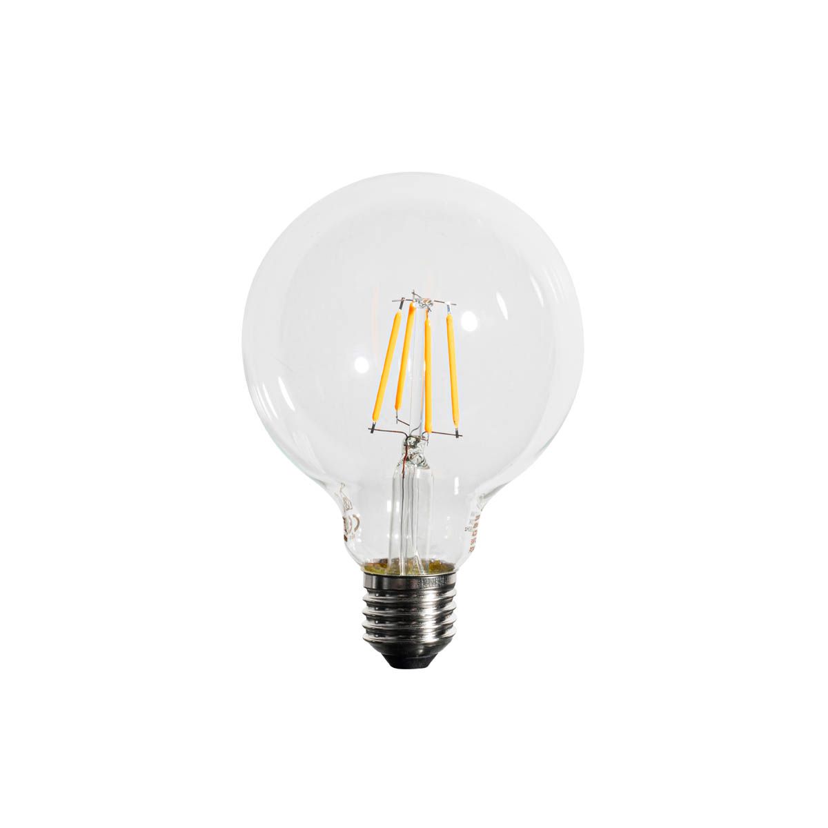 Set van 5 E27 dimbare LED lamp G95 5W 450 lm 2200K