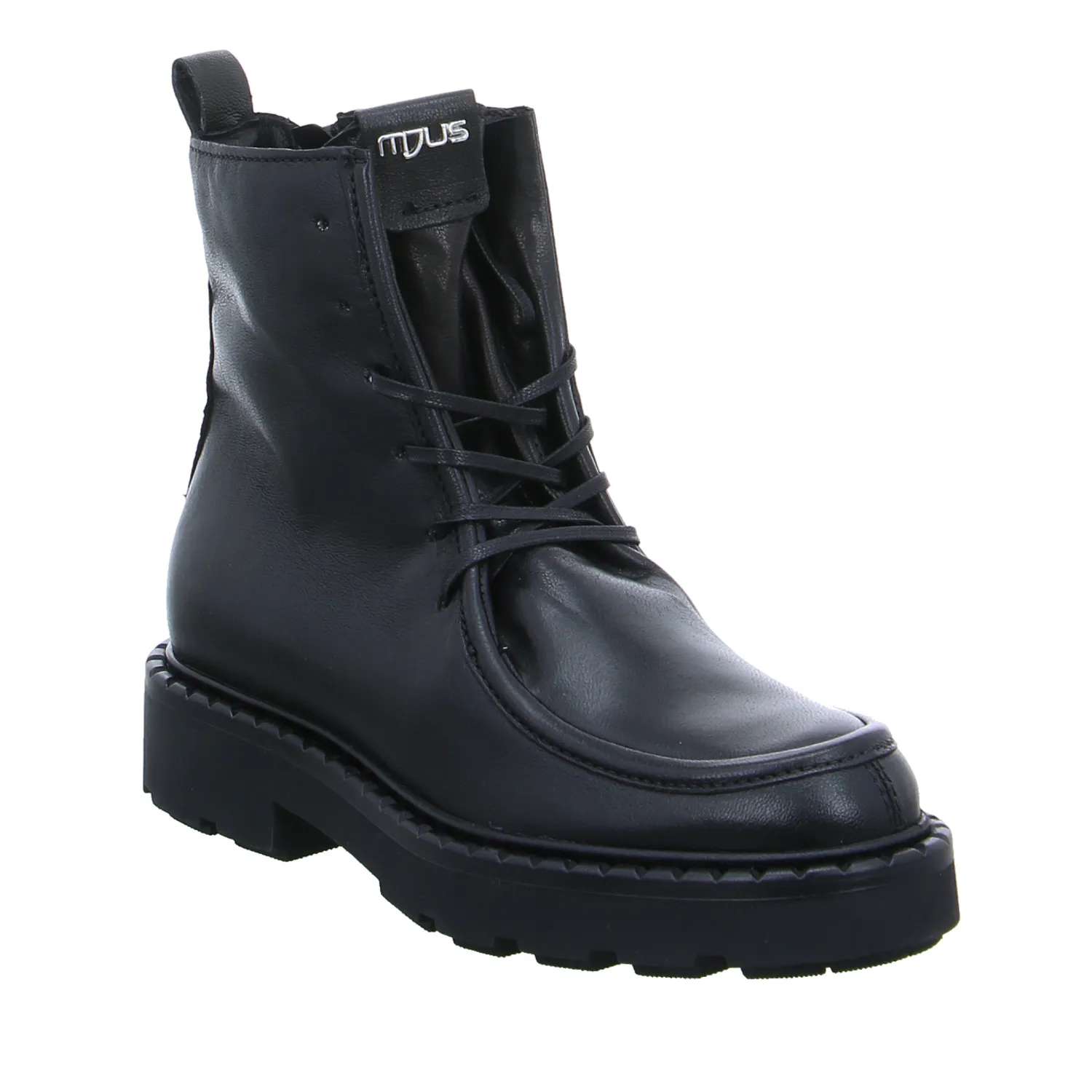MJUS Boot Schwarz Leder