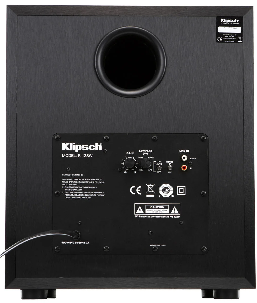 Klipsch R-12SW Caissons de basses