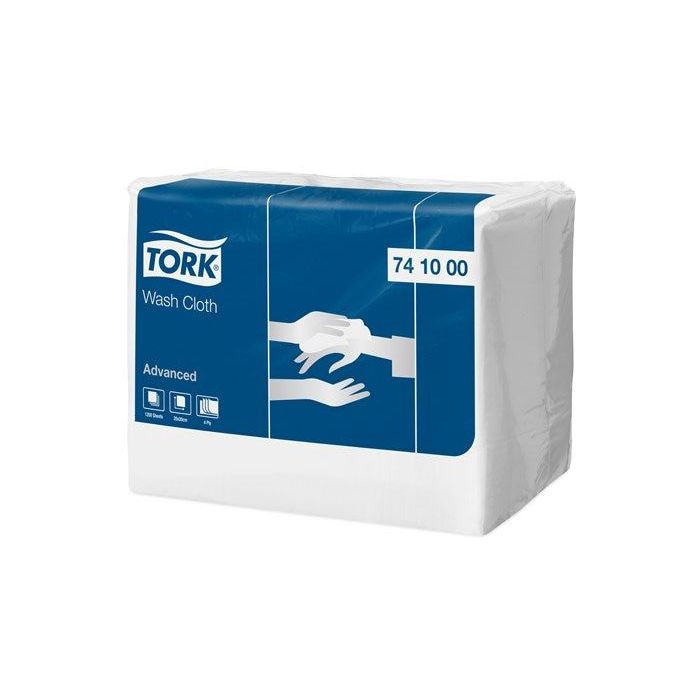 Tork Advanced waslap wit, 4-laags 20 x 20 cm OO, ds à 2400 stuks (741000)