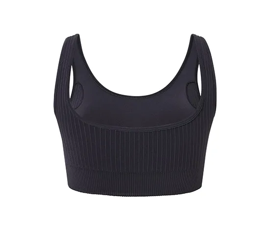 Seamless-Sport-Bustier, grau meliert