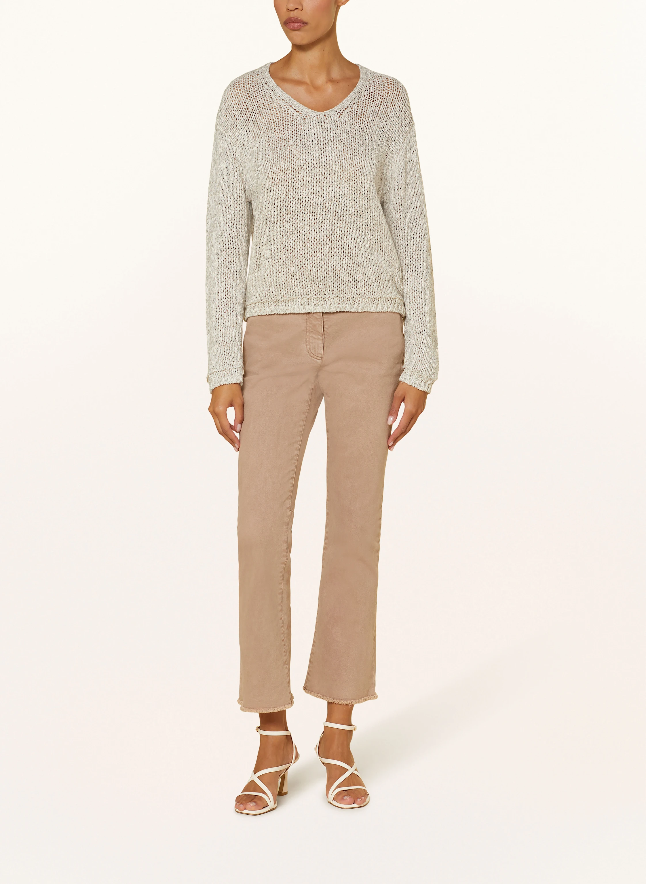 LUISA CERANO Pullover mit Leinen