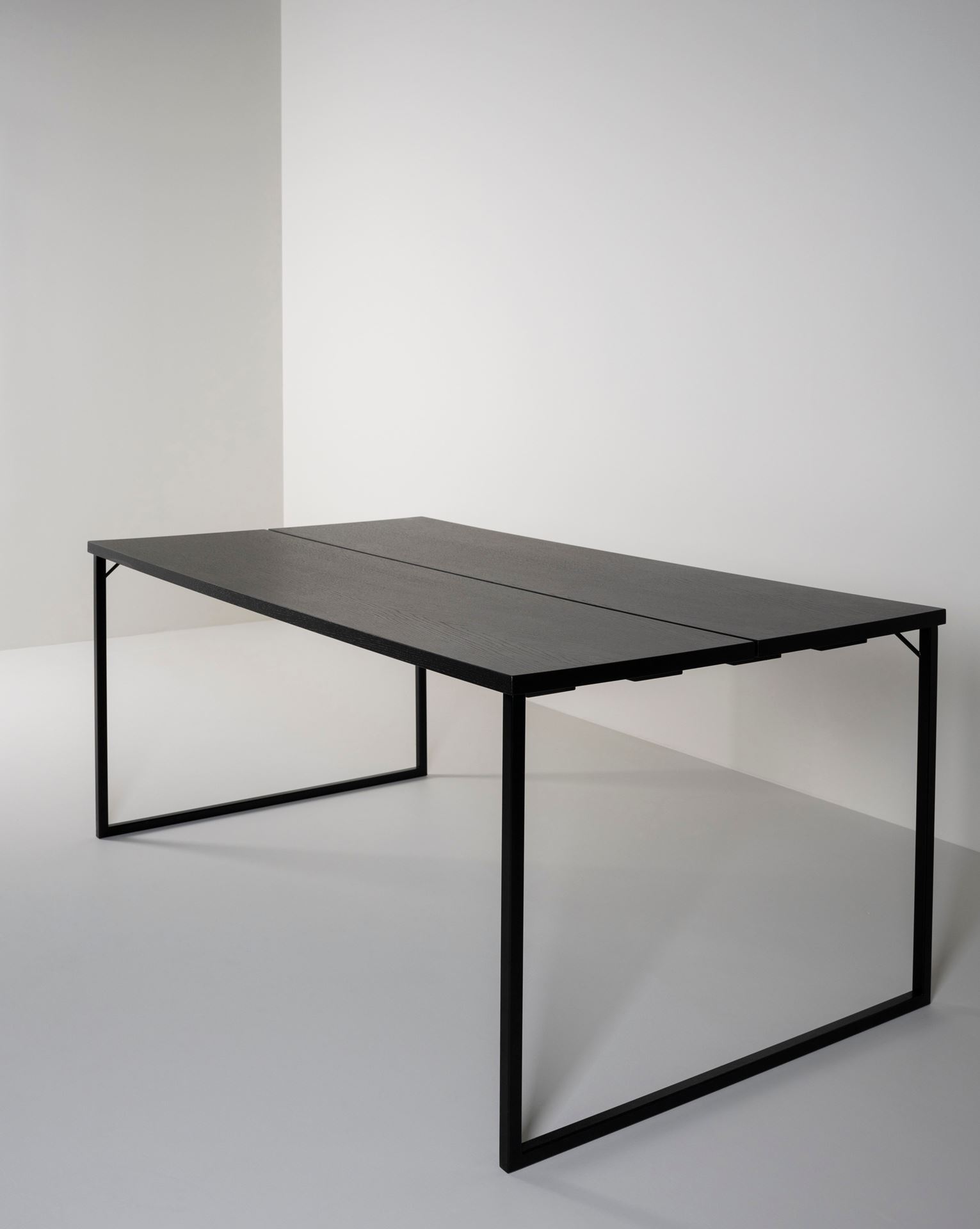 Spisebord svart - 100x200x75 cm