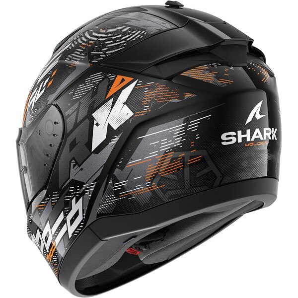 Shark - Casque Ridill 2 Molokai Noir / Argent / Orange / Brillant
