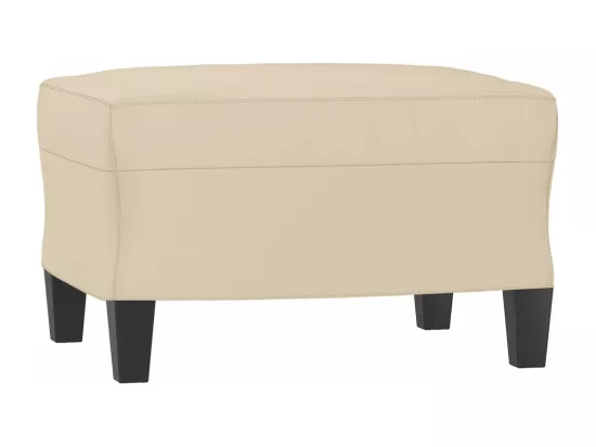 Ensemble de canapés 3 pcs avec coussins crème tissu microfibre