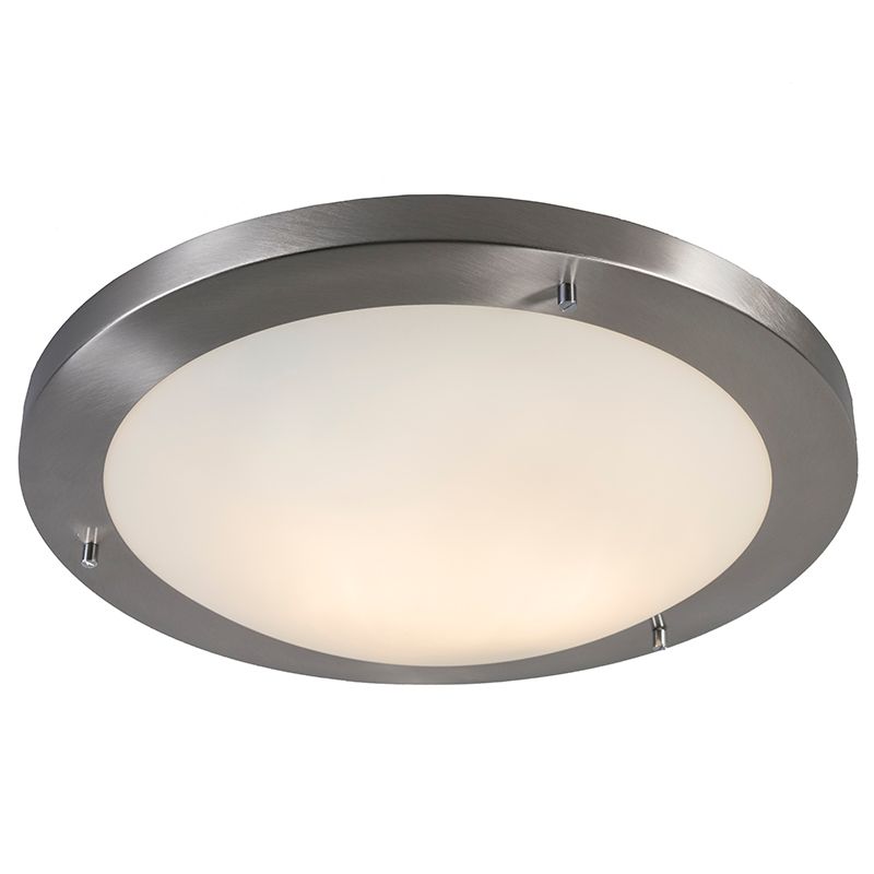 Moderne plafonnière staal 41 cm IP44 - Yuma