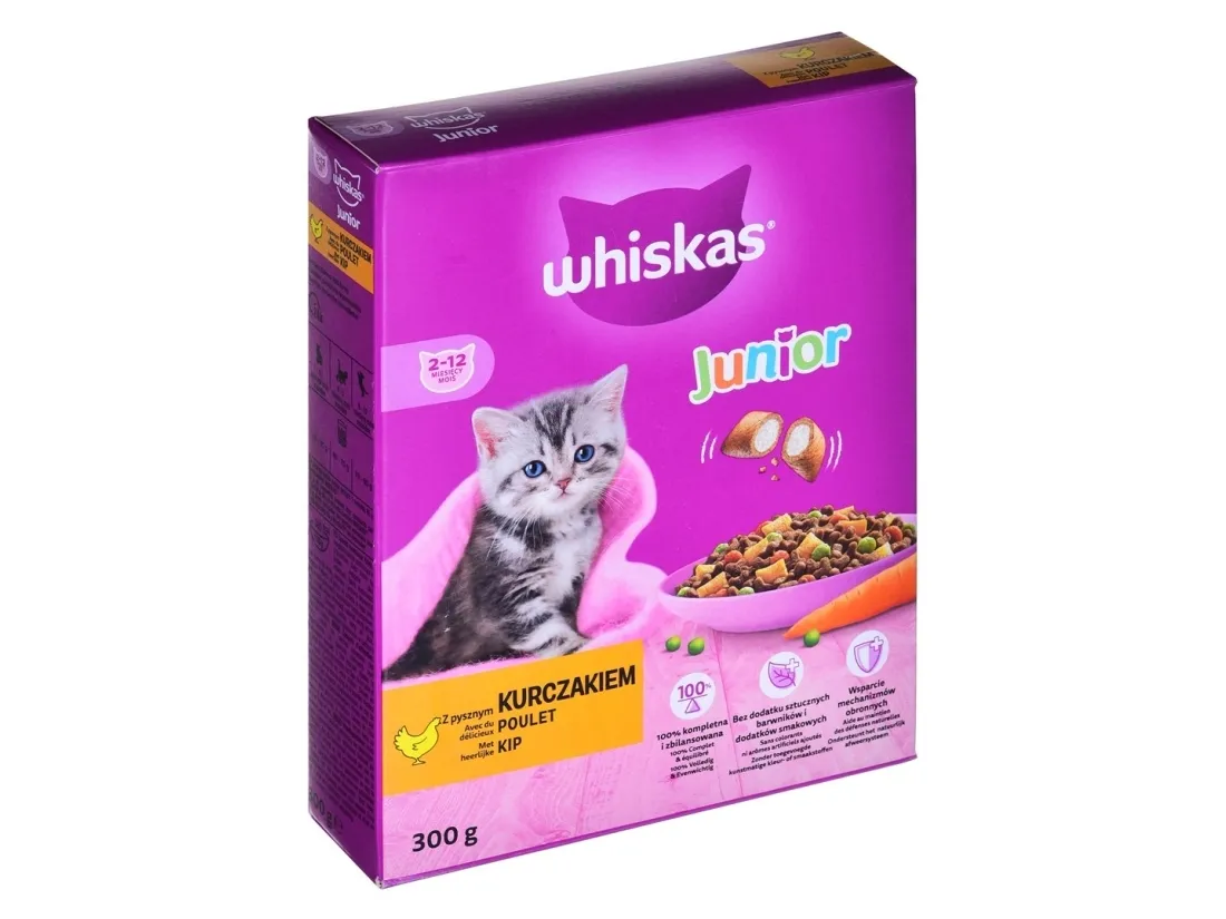Whiskas WHISKAS Junior med kylling 300 g
