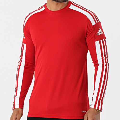 Tee Shirt De Sport Manches Longues A Bandes Squad 21 GN5791 Rouge