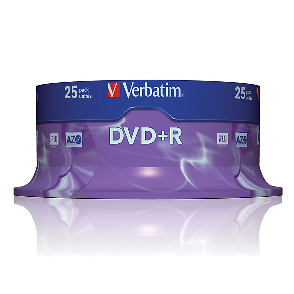 Spindle 25 DVD+R 4,7 Go Verbatim AZO 16x